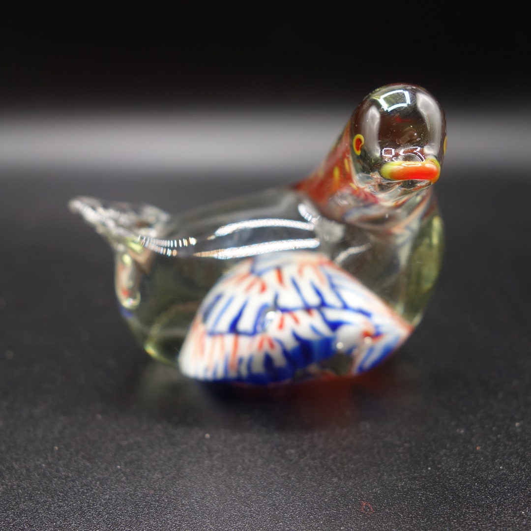 Darling Murano Bird Paperweight, Glass Paperweight From Italy - Etsy