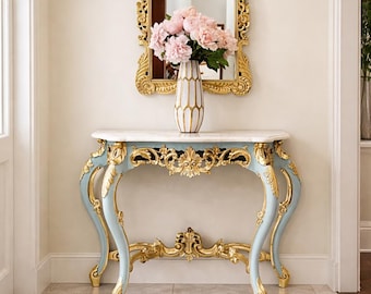 SOLD!!!! French Rococo Elegance Console Table with mirror