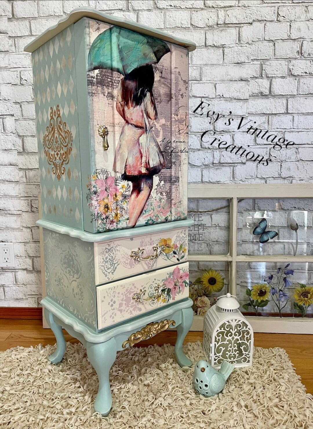 SOLD LOCALLY Vintage French Provincial Jewelry Armoire Etsy