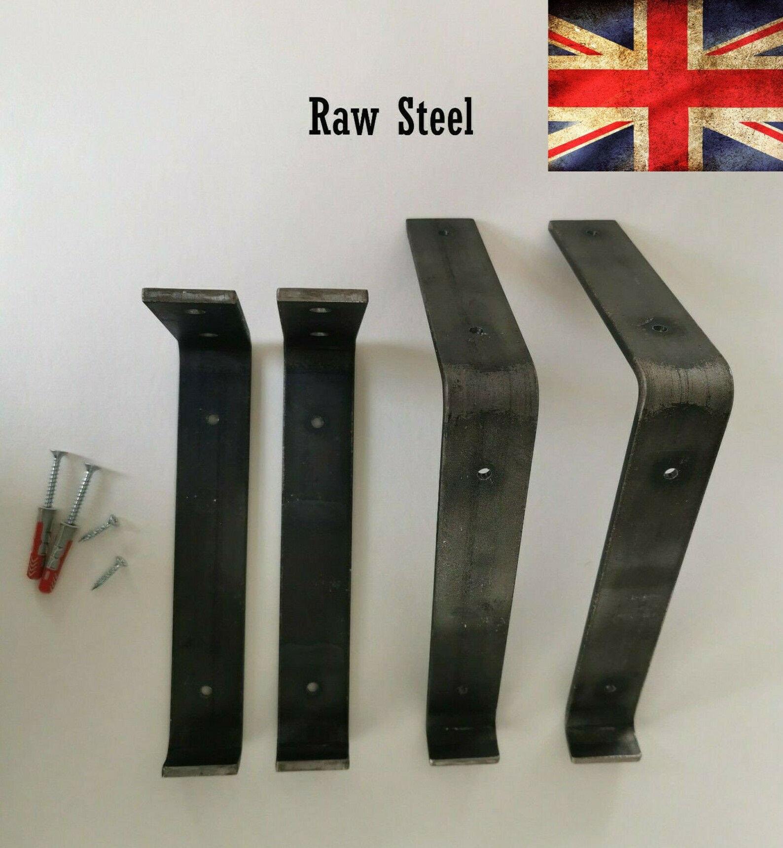 Reclaimed Scaffold Board Shelf And Steel Brackets Etsy