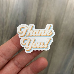 Packaging Stickers - Thank You stickers, Retro sticker - TH002