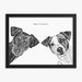 Multiple dog portrait from photos, Two dog portrait digital, Double dog portrait, Pet loss gifts for dog lovers, Christmas gifts 