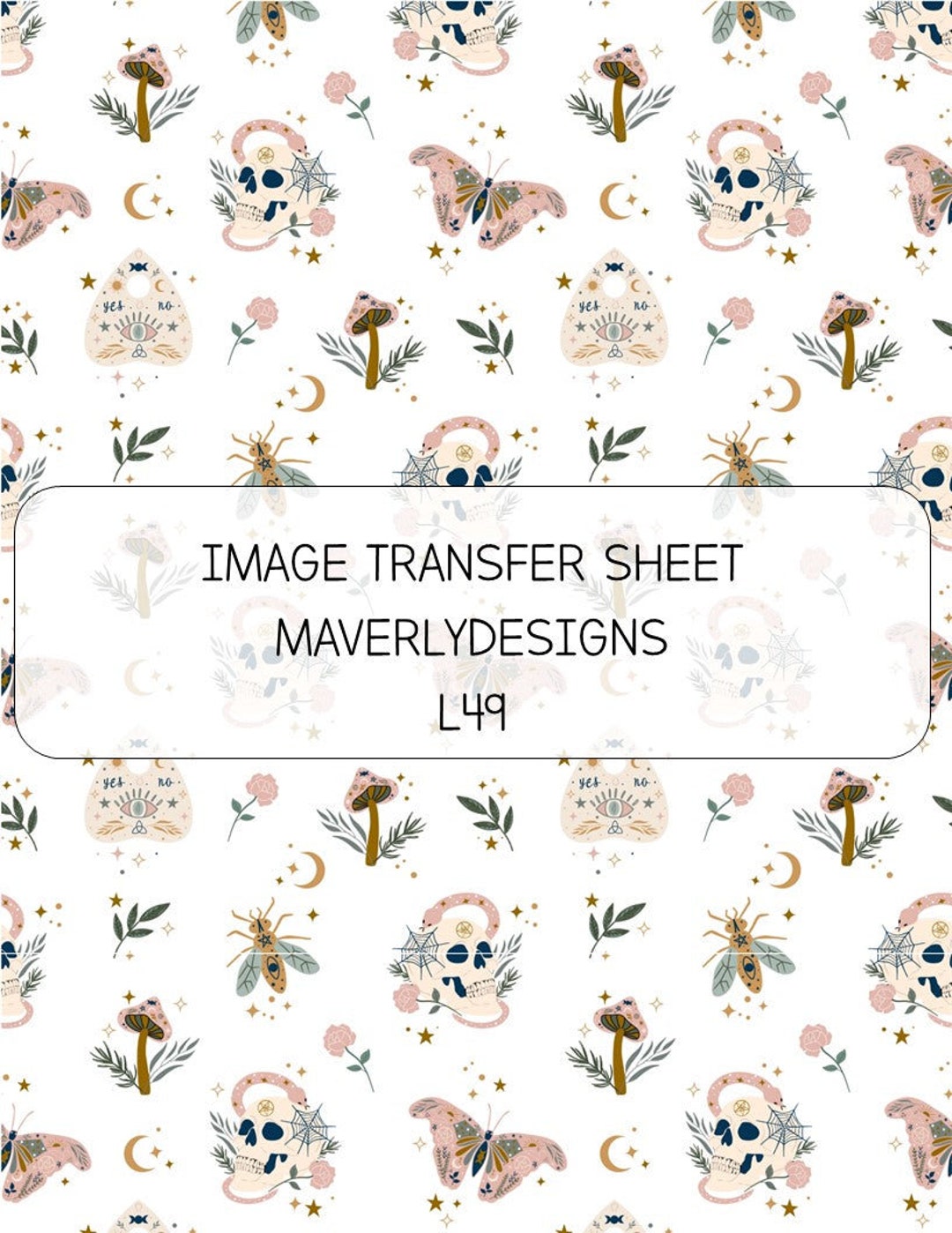 Image Transfer Sheet L-49 OCTOBER LAUNCH - Etsy