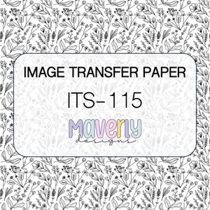 Its-115 - Image Transfer Paper (p16)