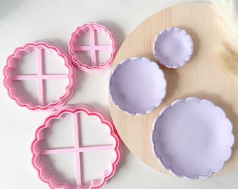 Plato festoneado con borde - Cortador de arcilla - Lanzamiento en junio de 2025