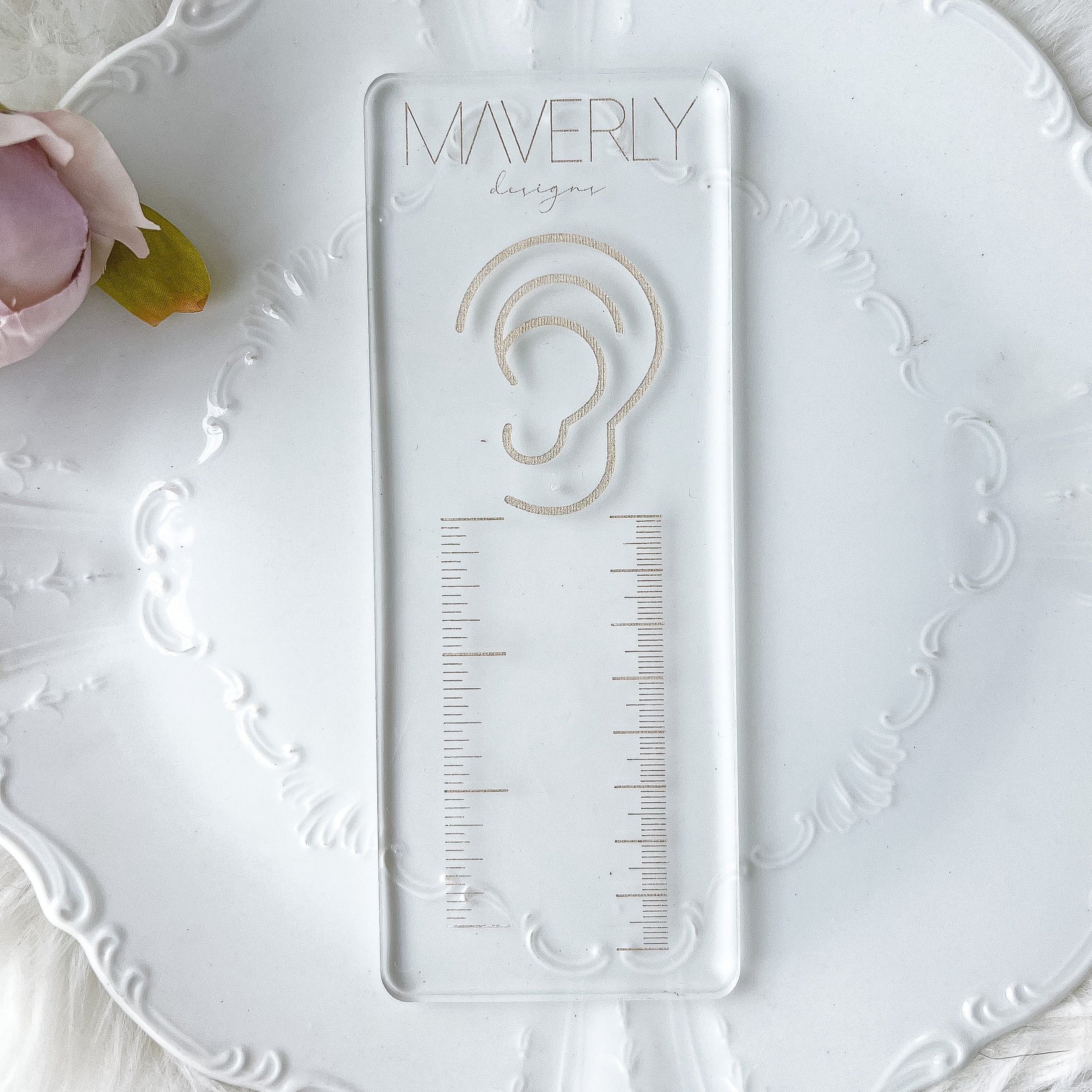 Acrylic Ear Reference Ruler - Etsy