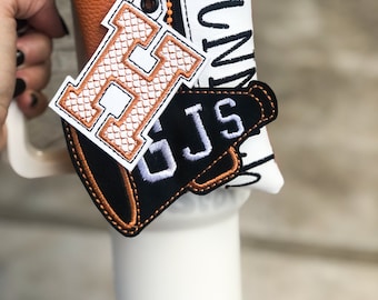 CUSTOMIZABLE Cheer Tumbler Pouch with Charms