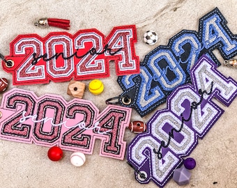 CUSTOMIZABLE Senior 2024 Keychain