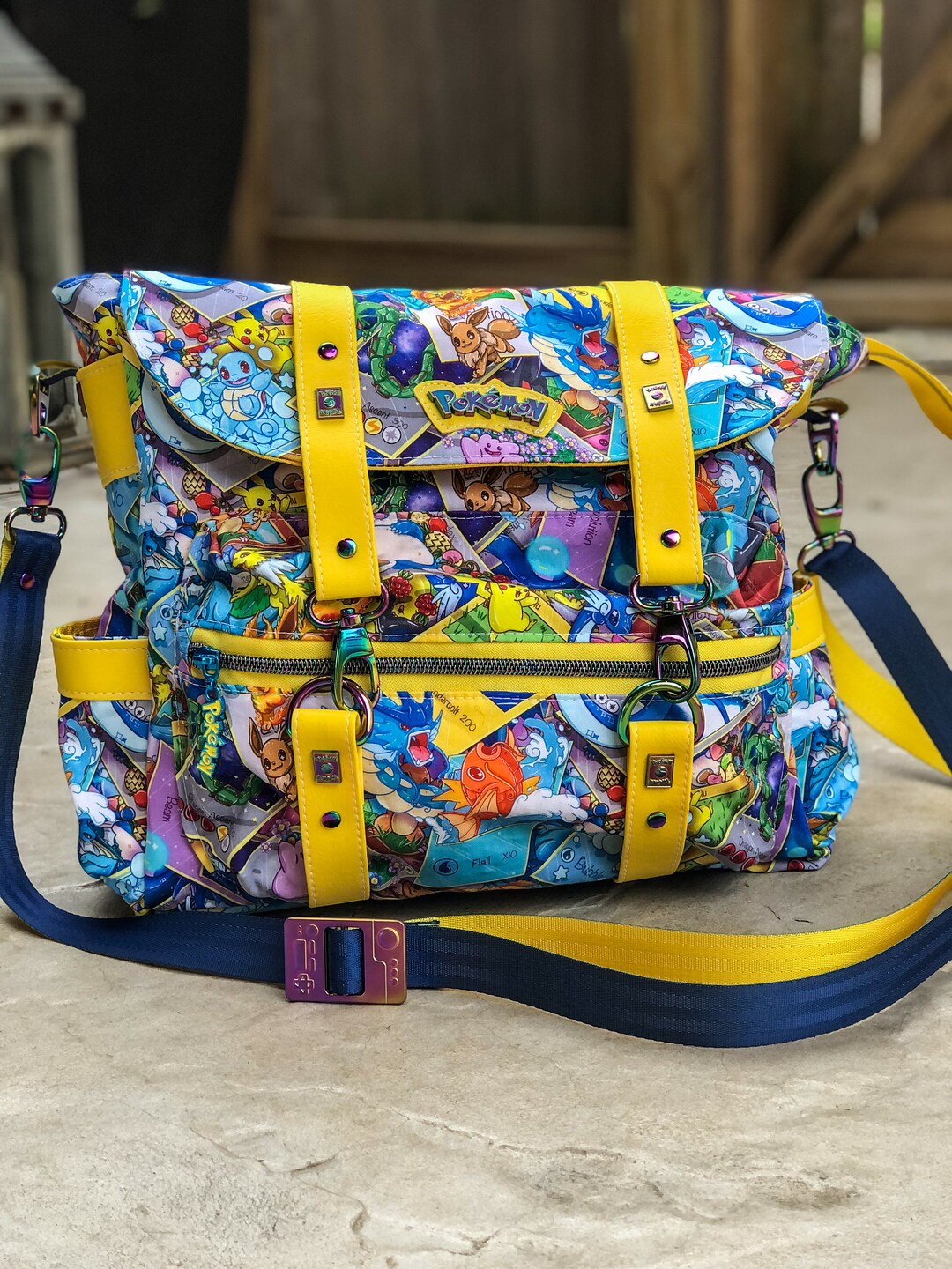 Pokemon Inspired Messenger Bag Etsy