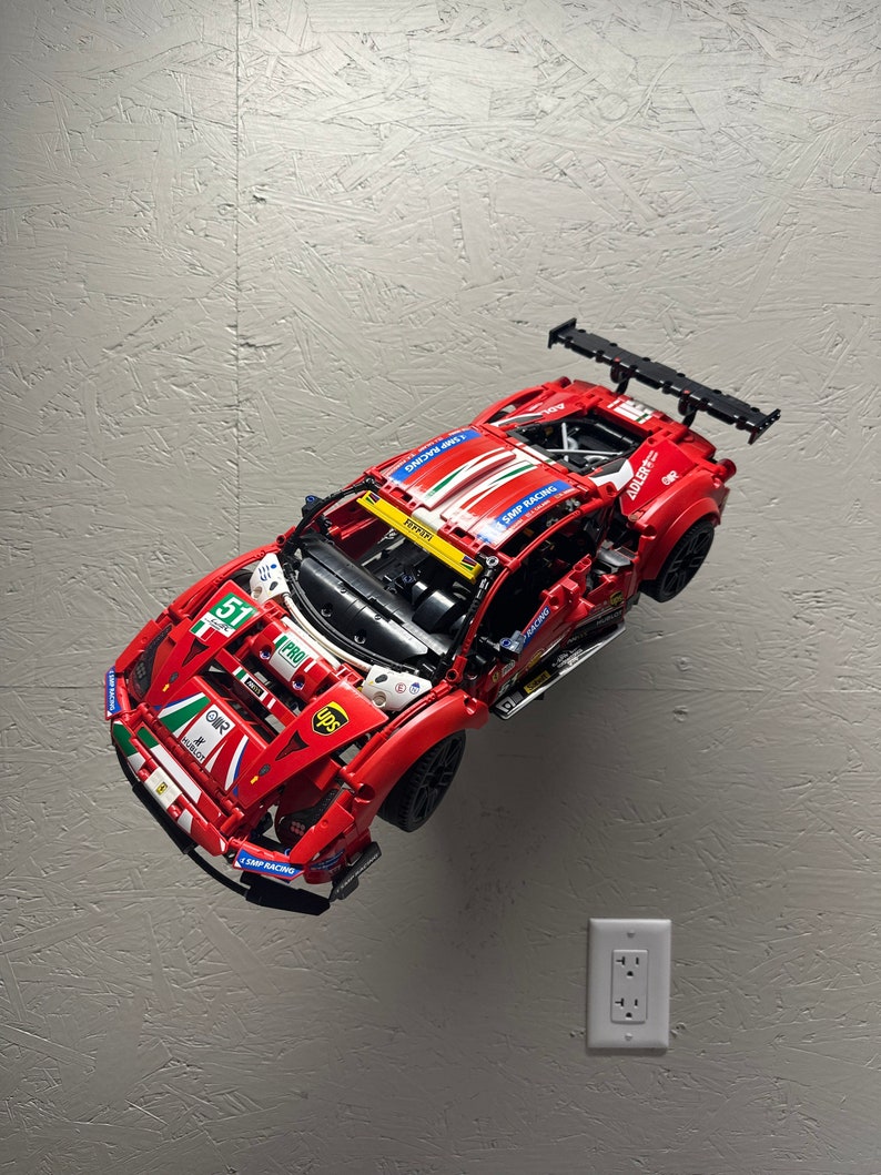 Angled wall mount for LEGO® Technic™ 1:8 Supercars image 9