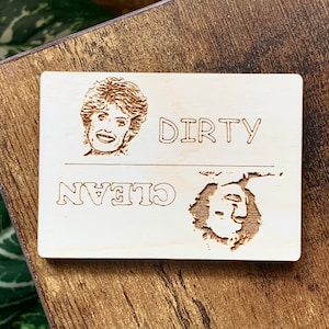 Betty White Golden Girls Clean & Dirty Dishwasher Magnet Rose Blanche