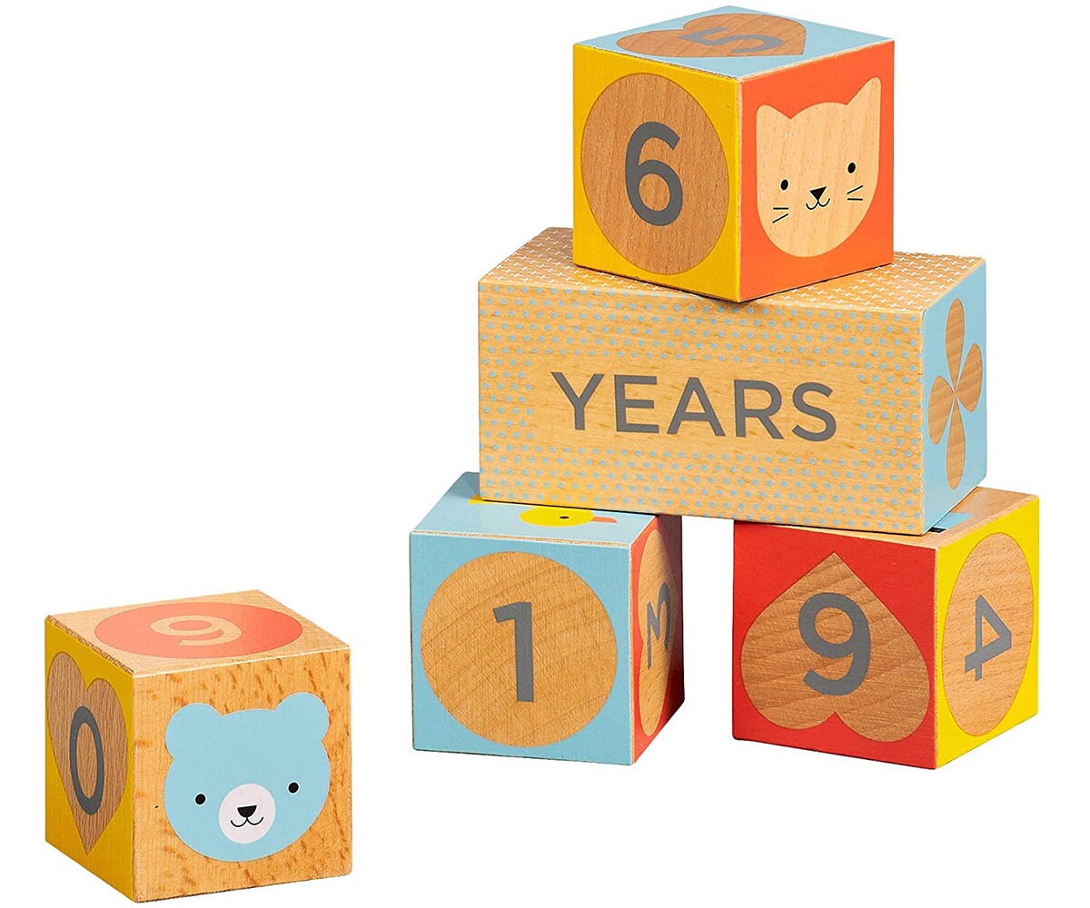 Wooden Baby Milestone Blocks Wooden Toys Baby Pictures Kids Etsy