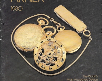 Vintage 1980 Arnex Pocket Watch Dealer Catalog, Bicentennial Edition, Collector Reference