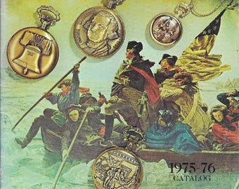 Vintage 1975-76 Arnex Pocket Watch Dealer Catalog, Bicentennial Edition, Collector Reference