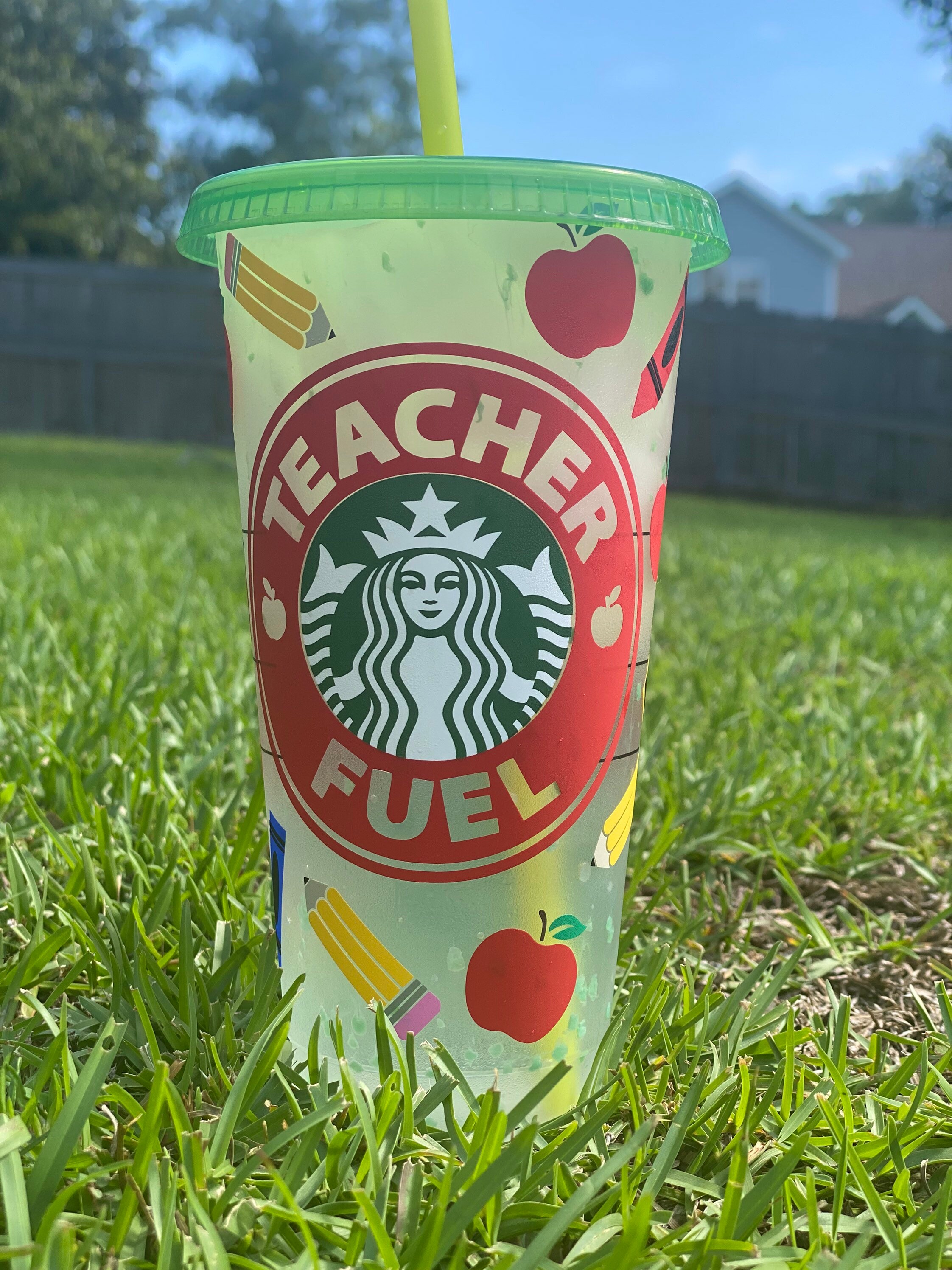 Teacher Starbucks cups Custom Personalized Teacher Etsy