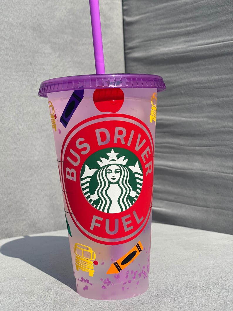Bus Driver Starbucks Cups Custom Personalized Bus Driver Etsy