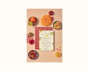 Invitación para baby shower con temática de limón, ¡Estamos deseando darte un abrazo!, Invitación cítrica unisex, Plantilla editable de Canva