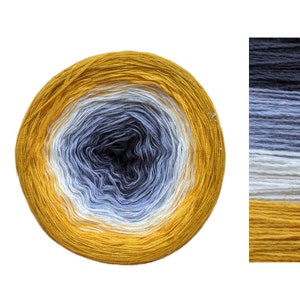 Sunny Ocean - C/A007 - Gradient Cake Yarn, Ombre Yarn Cake, Colour Change yarn, 3 ply, Ombre Yarn, Ombre Yarn