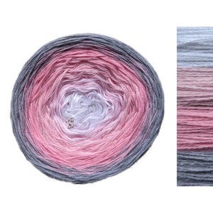 Pink Ruby - C/A033 - Gradient Cake Yarn, Ombre Yarn Cake, Colour Change Yarn, 3 ply, Ombre Yarn, Ombre Yarn