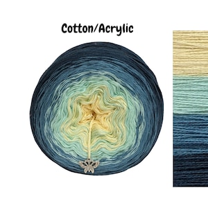 C/A097 - Gradient Cake Yarn, Ombre Yarn Cake, Colour Change Yarn, 3 ply, Ombre Yarn, Ombre Yarn