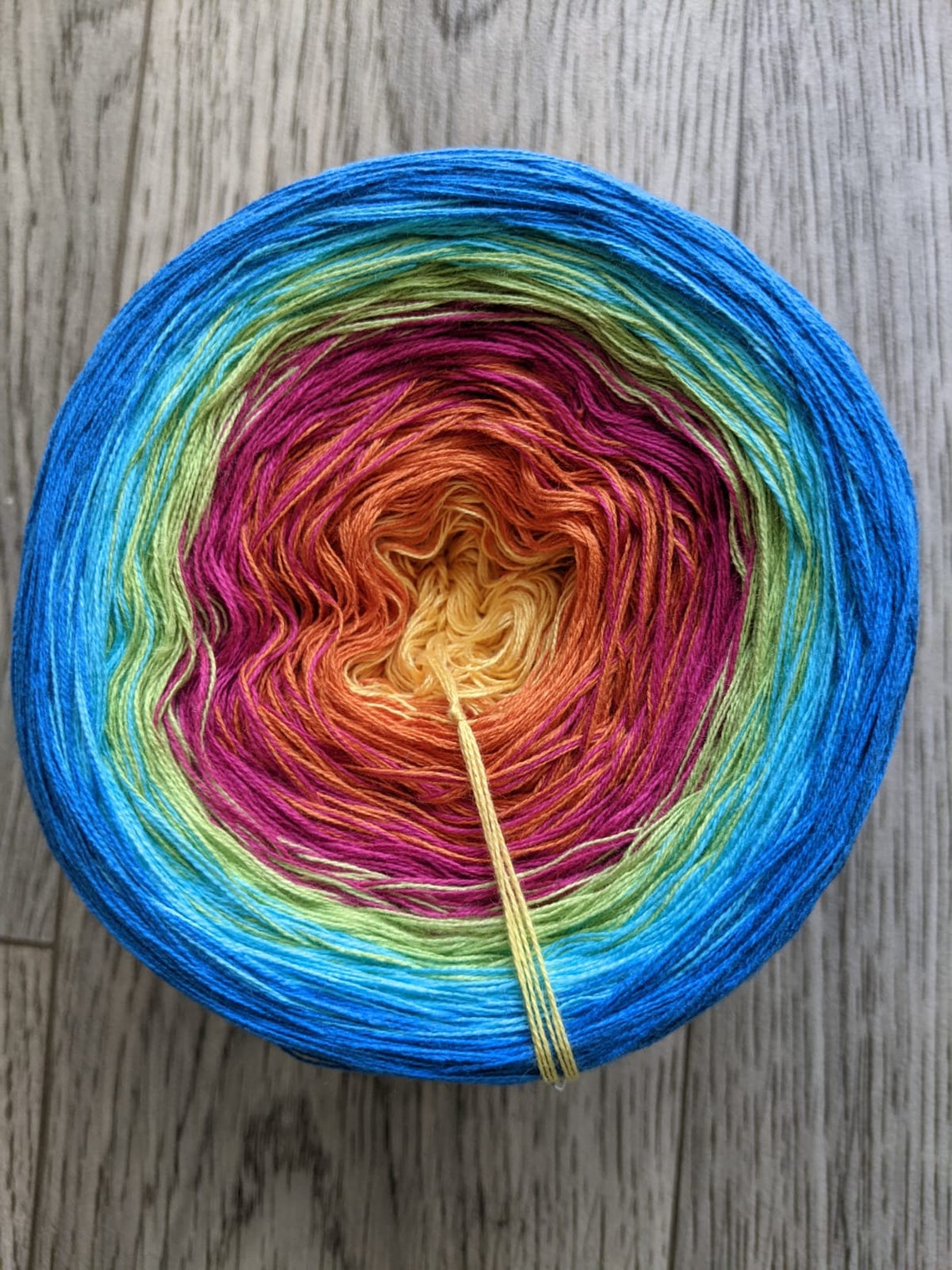 Rainbow C/A034 Gradient Cake Yarn Ombre Yarn Cake Colour Etsy