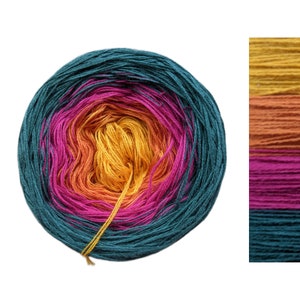 Candy - C/A026 - Gradient Cake Yarn, Ombre Yarn Cake, Colour Change yarn, 3 ply, Ombre Yarn, Ombre Yarn
