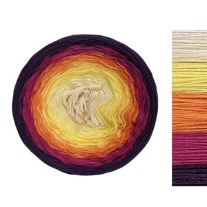 C/A107 - Gradient Cake Yarn, Ombre Yarn Cake, Colour Change yarn, 3 ply, Ombre Yarn, Ombre Yarn
