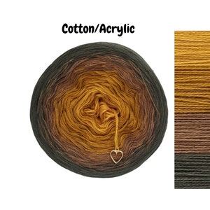 C/A093 - Gradient Cake Yarn, Ombre Yarn Cake, Colour Change Yarn, 3 ply, Ombre Yarn, Ombre Yarn