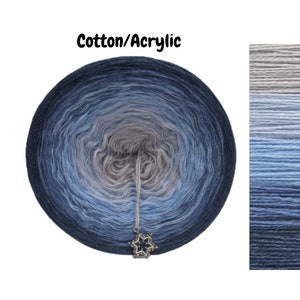 Sleeping Kitten - C/A055 - Gradient Cake Yarn, Ombre Yarn Cake, Colour Change yarn, 3 ply, Ombre Yarn, Ombre Yarn