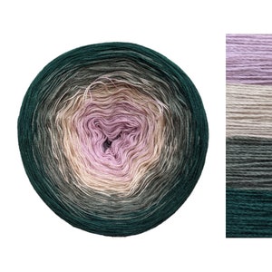 Green Fairy - C/A022 - Gradient Cake Yarn, Ombre Yarn Cake, Colour Change yarn, 3 ply, Ombre Yarn, Ombre Yarn
