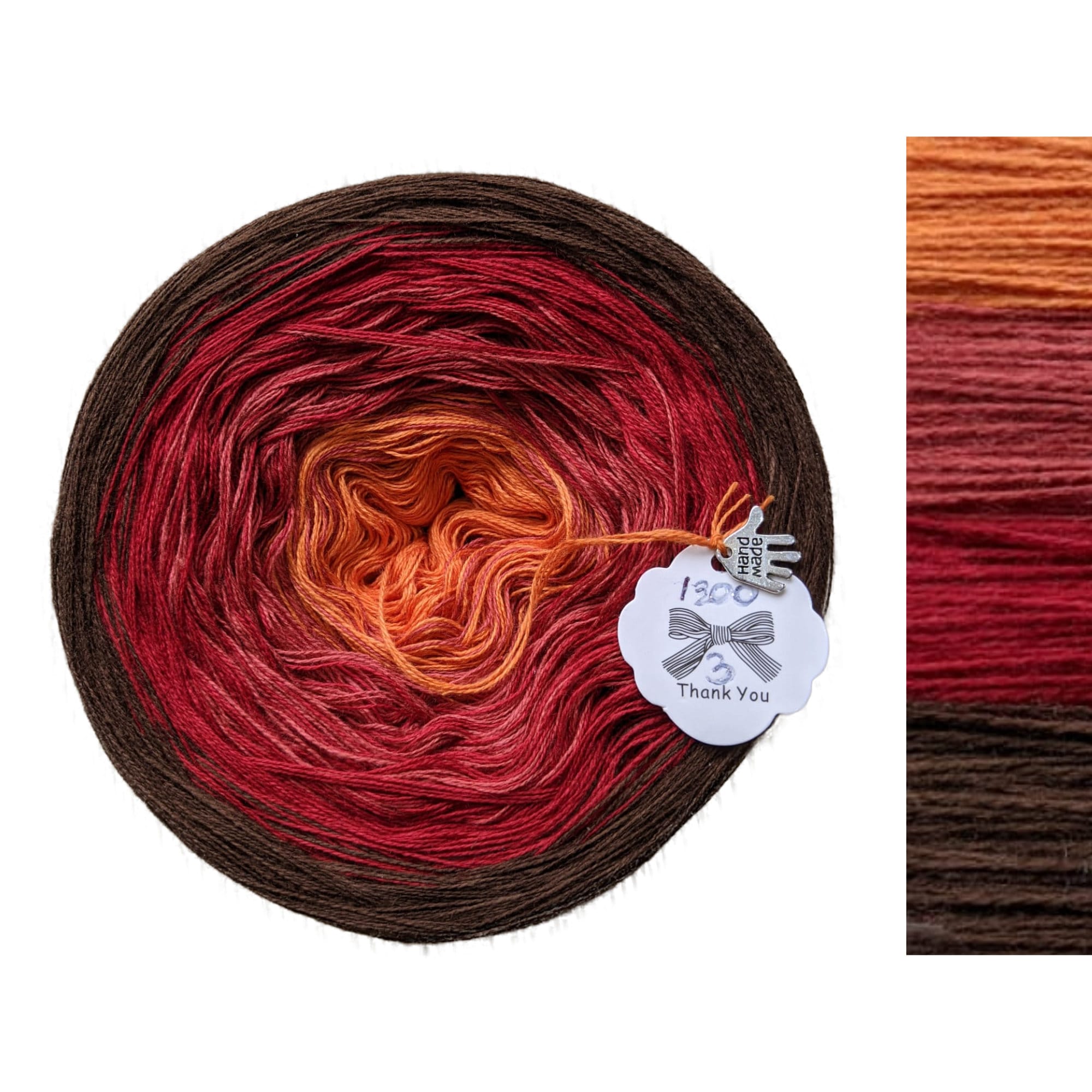 Halloween Red - C/A021 - Gradient Cake Yarn, Ombre Yarn Cake, Colour Change yarn, 3 ply, Ombre Yarn, Ombre Yarn