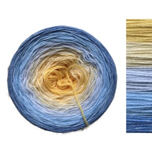 Summertime - C/A003 - Gradient Cake Yarn, Ombre Yarn Cake, Colour Change yarn, 3 ply, Ombre Yarn, Ombre Yarn