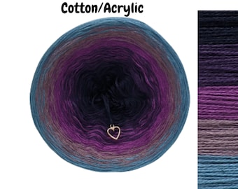 Majestic - C/A072 - Gradient Cake Yarn, Ombre Yarn Cake, Colour Change yarn, 3 ply, Ombre Yarn, Ombre Yarn