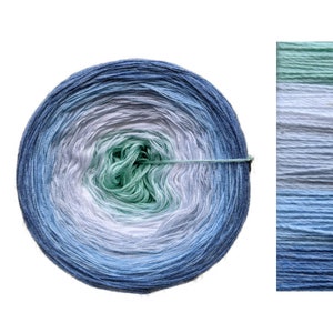 Blue Paradise - C/A006 - Gradient Cake Yarn, Ombre Yarn Cake, Colour Change yarn, 3 ply, Ombre Yarn, Ombre Yarn