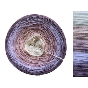 Lavender Lemonade - C/A019 - Gradient Cake Yarn, Ombre Yarn Cake, Colour Change yarn, 3 ply, Ombre Yarn, Ombre Yarn