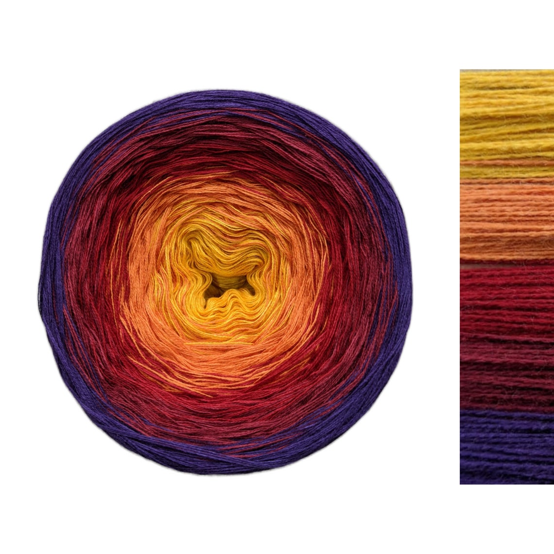 Sunset C/A015 Gradient Cake Yarn Ombre Yarn Cake Colour Etsy