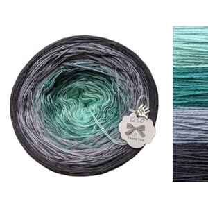 Wandering Poet - C/A016- Gradient Cake Yarn, Ombre Yarn Cake, Colour Change yarn, 3 ply, Ombre Yarn, Ombre Yarn