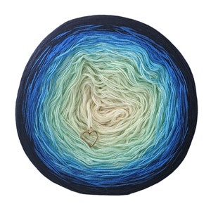 SANTORINI - Summer Collection 2023 - Gradient Cake Yarn, Ombre Yarn Cake, Colour Change Yarn, 3ply 4ply, Ombre Yarn, Ombre Yarn