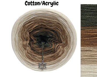 Succulent - C/A057 - Gradient Cake Yarn, Ombre Yarn Cake, Colour Change yarn, 3 ply, 4ply, Ombre Yarn, Ombre Yarn