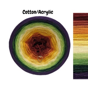 Colourful Lily - C/A067 - Gradient Cake Yarn, Ombre Yarn Cake, Colour Change yarn, 3 ply, Ombre Yarn, Ombre Yarn