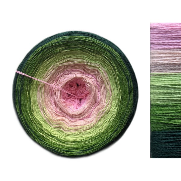 Wild Flower - C/A051 - Gradient Cake Yarn, Ombre Yarn Cake, Colour Change yarn, 3 ply, Ombre Yarn, Ombre Yarn