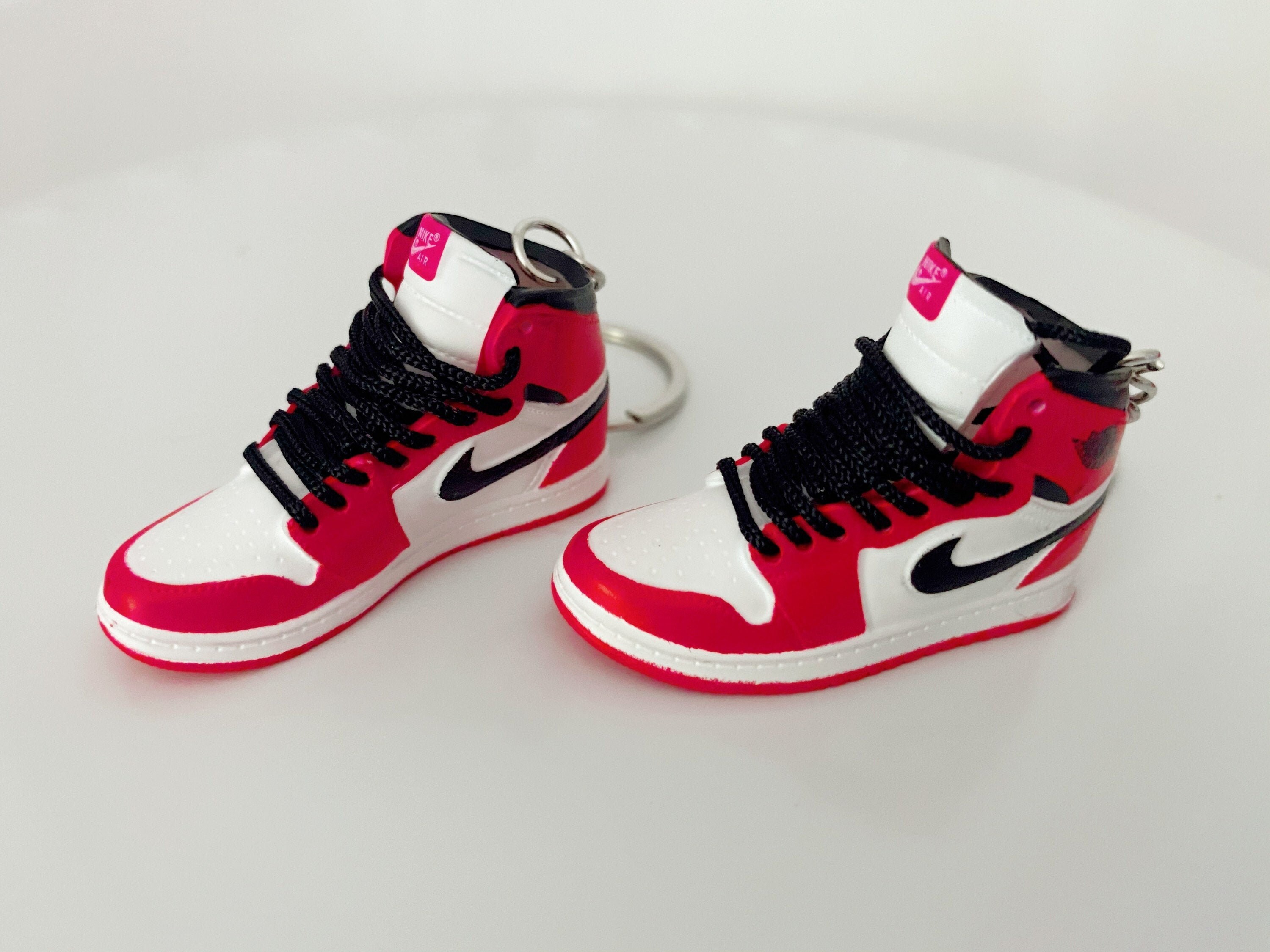 Nike shoe keychain single keychain Red Etsy