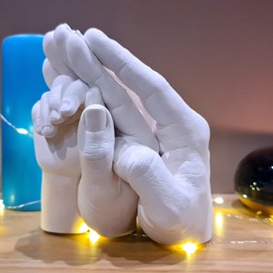 3D Set &quot;&quot;FAMILIE&quot;&quot; für 3 Hände/Geschenk für Familie/Geschenk für Feiertage.&quot;
