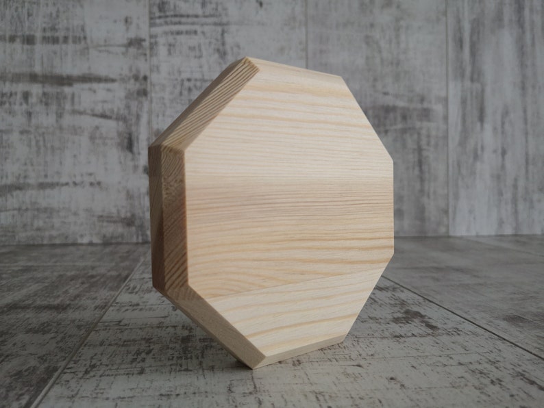 Recommended New octagonal Limited time sale base made of natural pine various wood for o small
