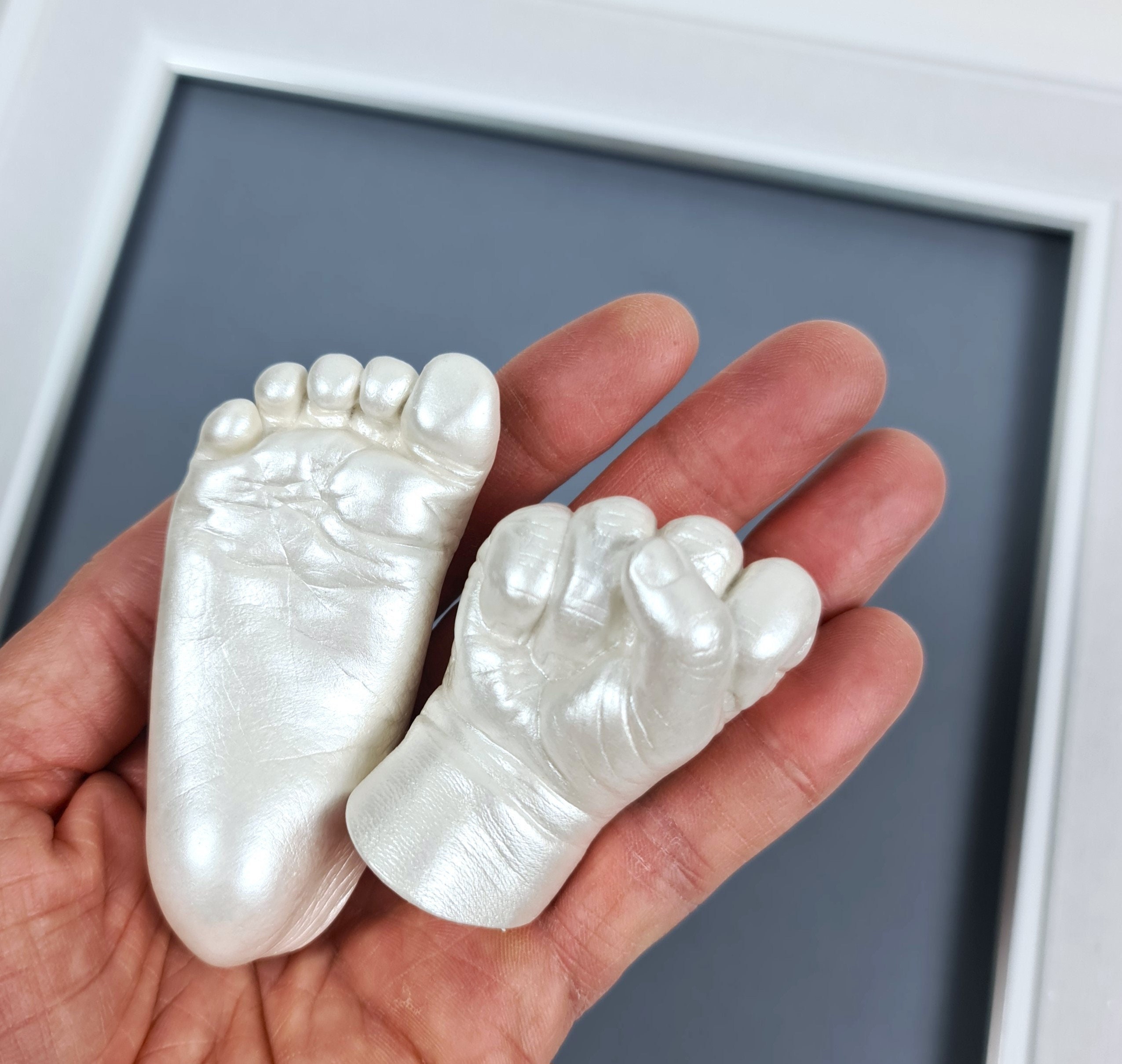 LARGE Baby Hand Foot Casting Kit, Gift Boxed Set Create 3D Hands