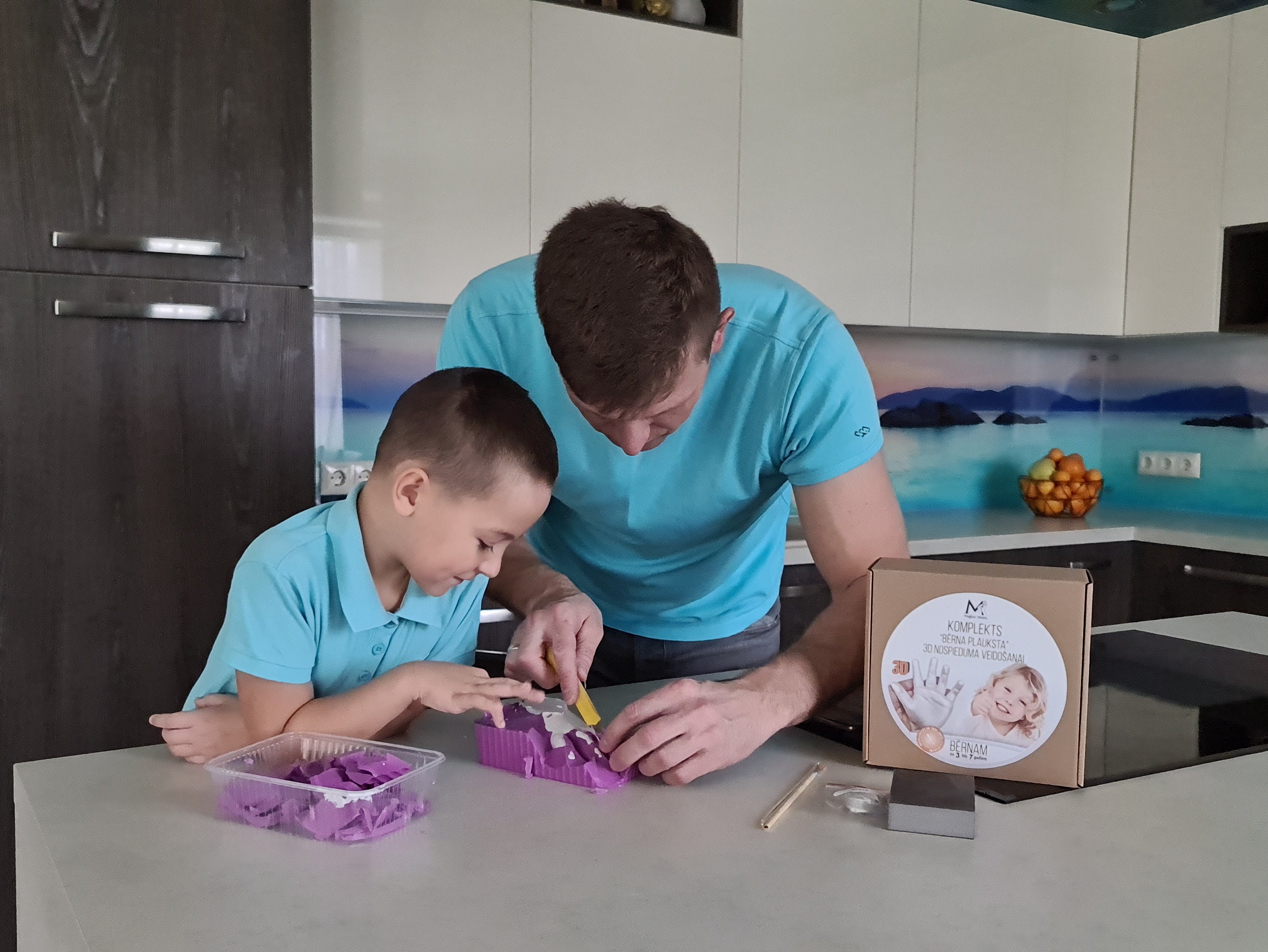 3D Hand and Foot Plaster Casting Kit for Baby 06 Months With