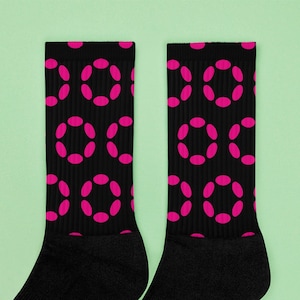 Polkadot Crypto Pattern Socks