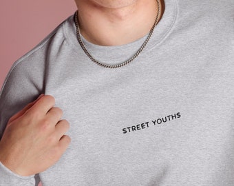 Street Youths New Girl Schmidt Embroidered Sweatshirt Quote