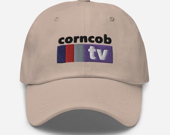 Corncob TV Embroidered Dad Hat - I think you should leave, Tim Robinson Comedy Show