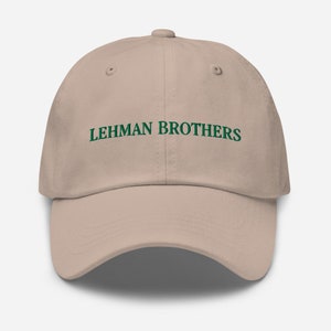 Lehman Brothers Holdings Inc Embroidered Cap - Vintage Inspired Corporate Merch